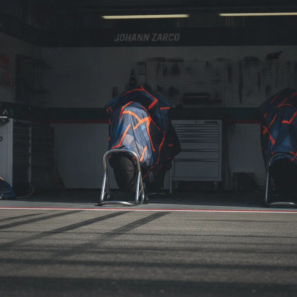 A view of the tight and twisting Sachsenring circuit, home of the German Grand Prix.